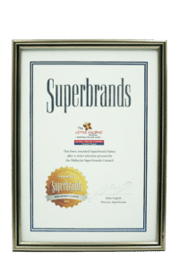 Superbrand Award Certificate 2019